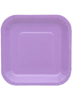 Image of Lavender Purple 20 Pack 18cm Square Paper Plates