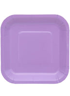 Image of Lavender Purple 20 Pack 23cm Square Paper Plates