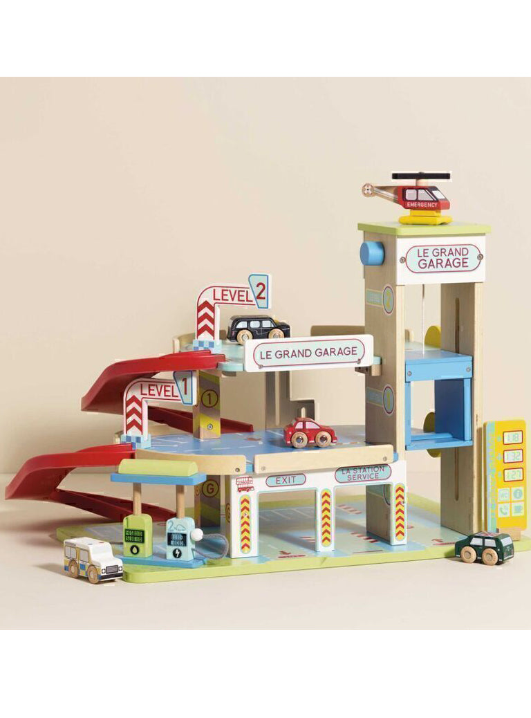 Le Grand Wooden Garage Childrens Toys Set - Alternate Image