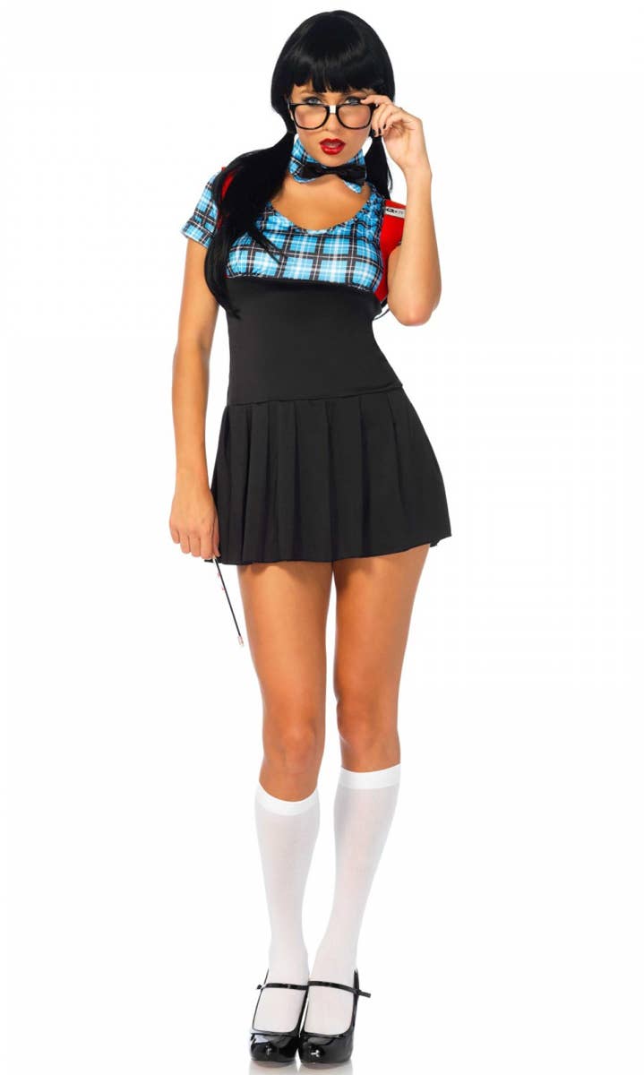 Sexy Nerd Women's Schoolgirl Costume Front View