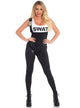 Women's Sexy SWAT Officer Jumpsuit Costume - Main Image