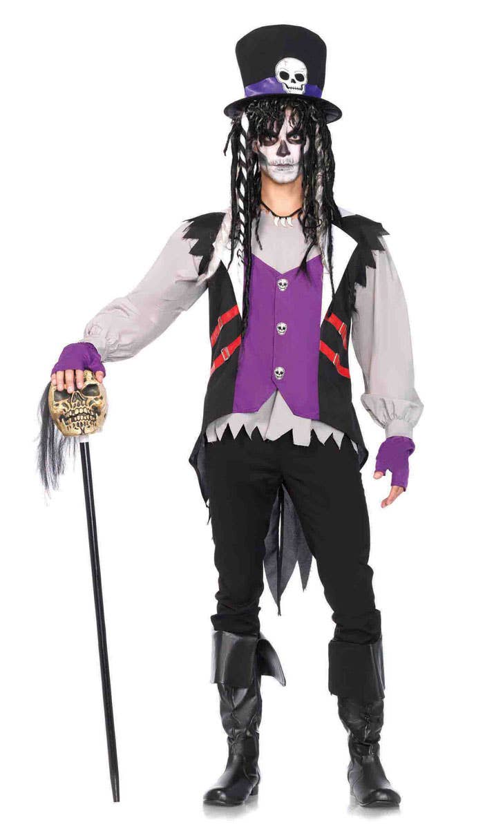 Men's Creepy Voodoo Priest Halloween Costume Main Image