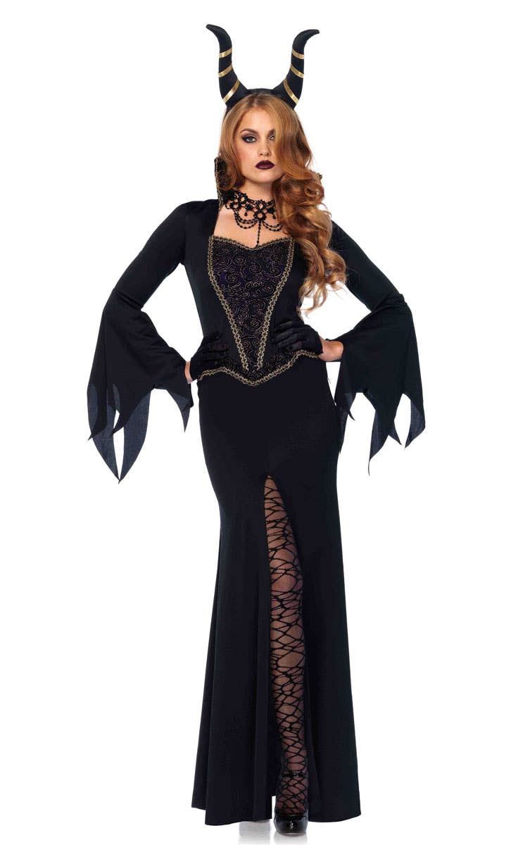 Deluxe Women's Maleficent Halloween Costume Main Image