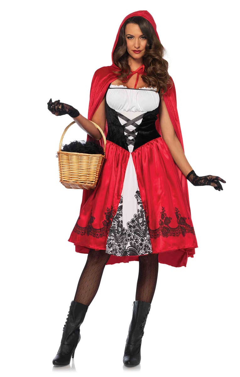 Women's Deluxe Classic Red Riding Hood Costume Main Image