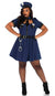 Women's Sexy Plus Size Classic Cop Costume Front View