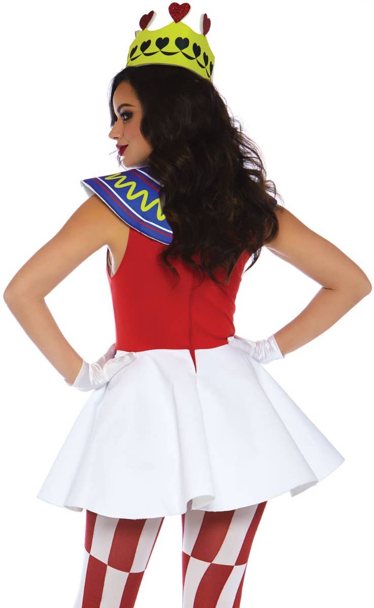 Card Queen Womens Wonderland Fancy Dress Costume - Back Image