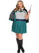 Sinister Spellcaster Womens Sexy Plus Size Slytherin Costume - Main Image