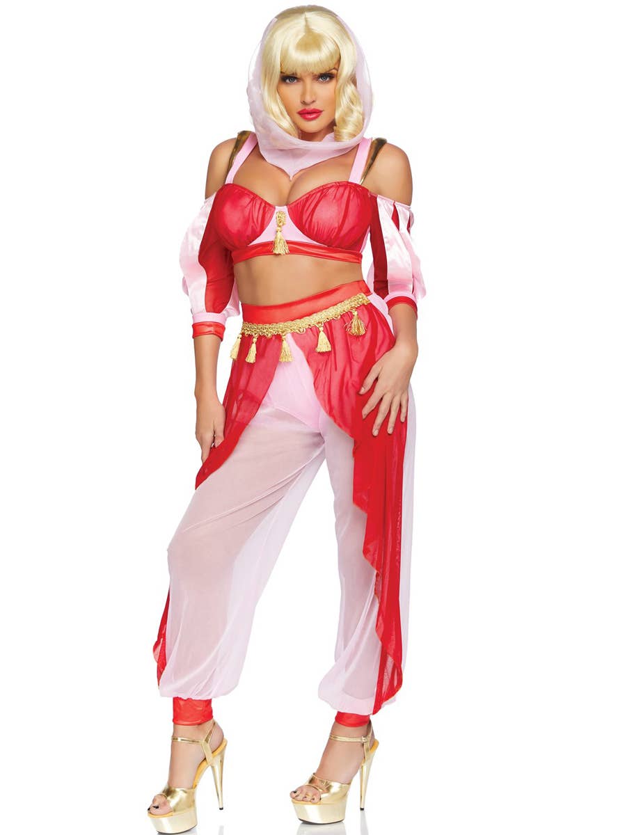 Women's Sexy I Dream of Genie Fancy Dress Costume - Image 1