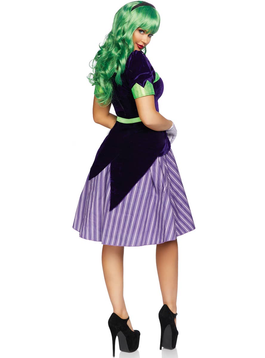 Comic Book Clown Long Purple Deluxe Costume Dress | Womens Clown ...