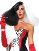 Half Black Half White Cruella De Vil Costume Wig for Women