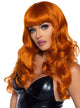 Long Curly Ginger Costume Wig for Women - Front Image