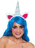 Women's Unicorn Horn on Headband with Rainbow Hair - Front Image
