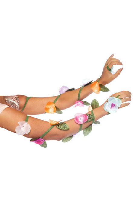 Floral Arm Wrap Spring Fairy Costume Accessory Main Image