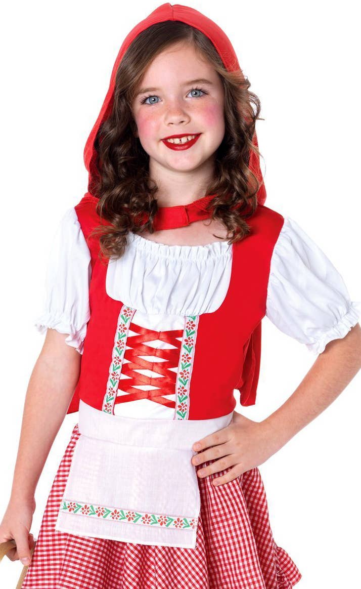 Lil Miss Red Girls Book Week Costume - Close Up