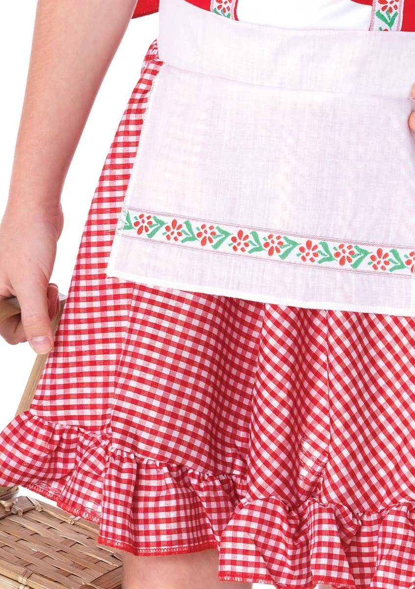 Leg Avenue Girl's Lil Miss Red Riding Riding Hood Book Week Fancy Dress Costume - Skirt Image