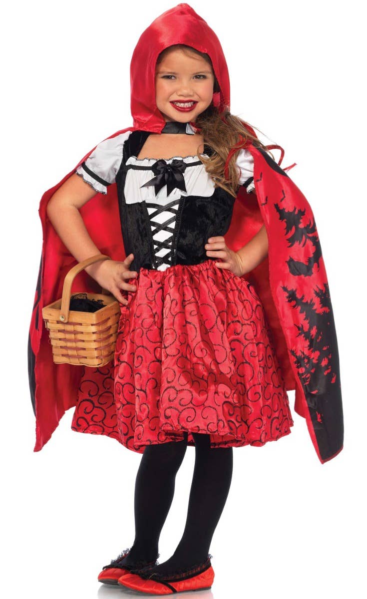 Spooky Storybook Girls Red Riding Hood Book Week Costume - Main Image