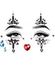 Sparkly Black Harlequin Clown Self Adhesive Face Gems - Product Image