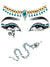 Egyptian Queen Cleopatra Self Adhesive Face and Hair Gems - Product Image
