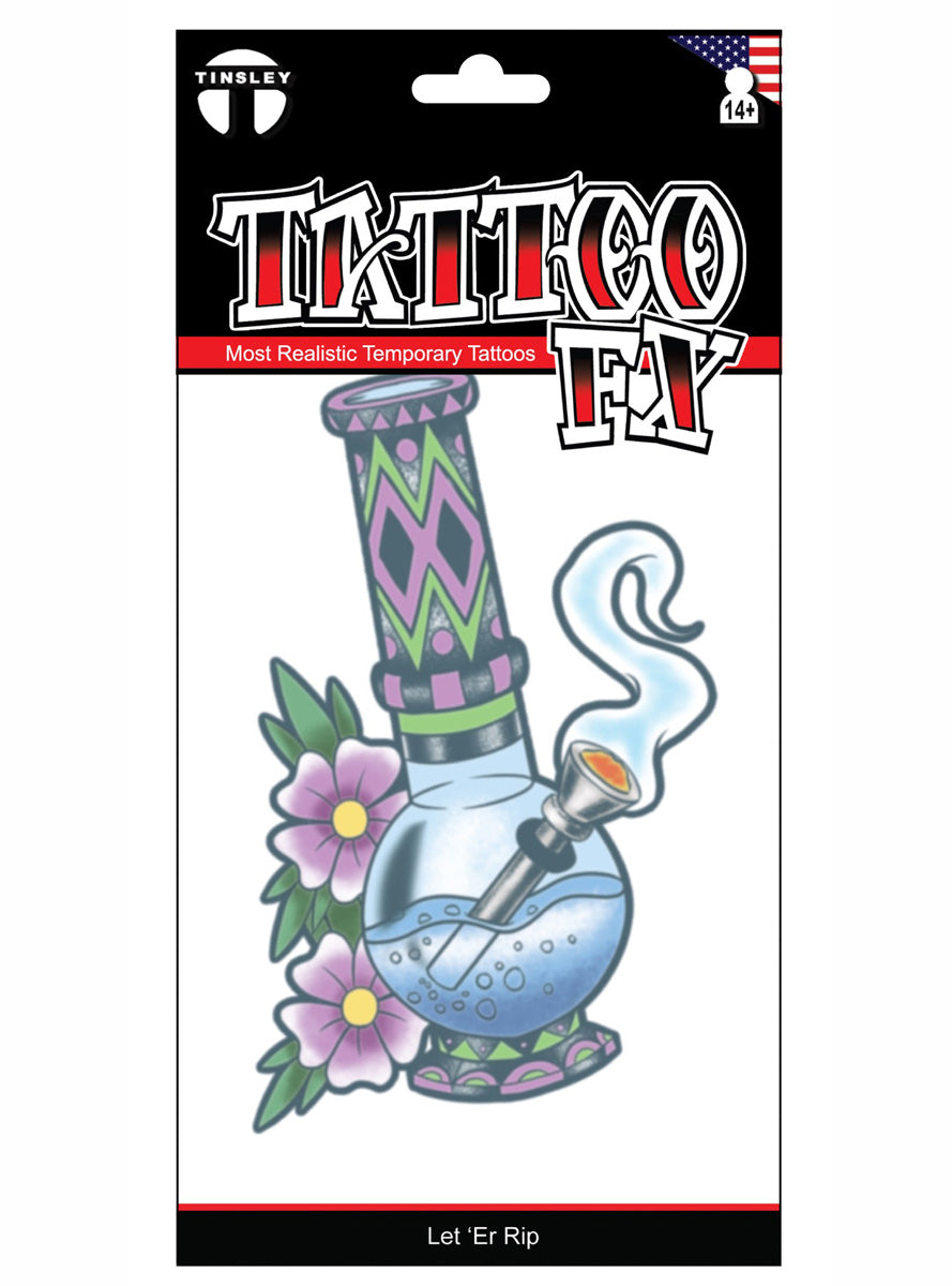 Let Er Rip Realistic Temporary Tattoo - Main Image