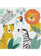 Image Of Lets Get Wild 16 Pack Paper Lunch Napkins