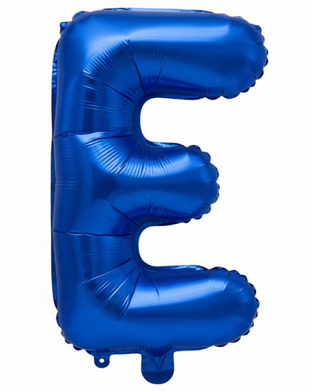 Blue Metallic Foil Letter E Small 35cm Balloon