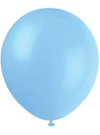 Image of Light Blue 20 Pack 25cm Latex Balloons