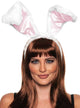 Image of Light Pink and White Bunny Ears and Tail Set - Main Image