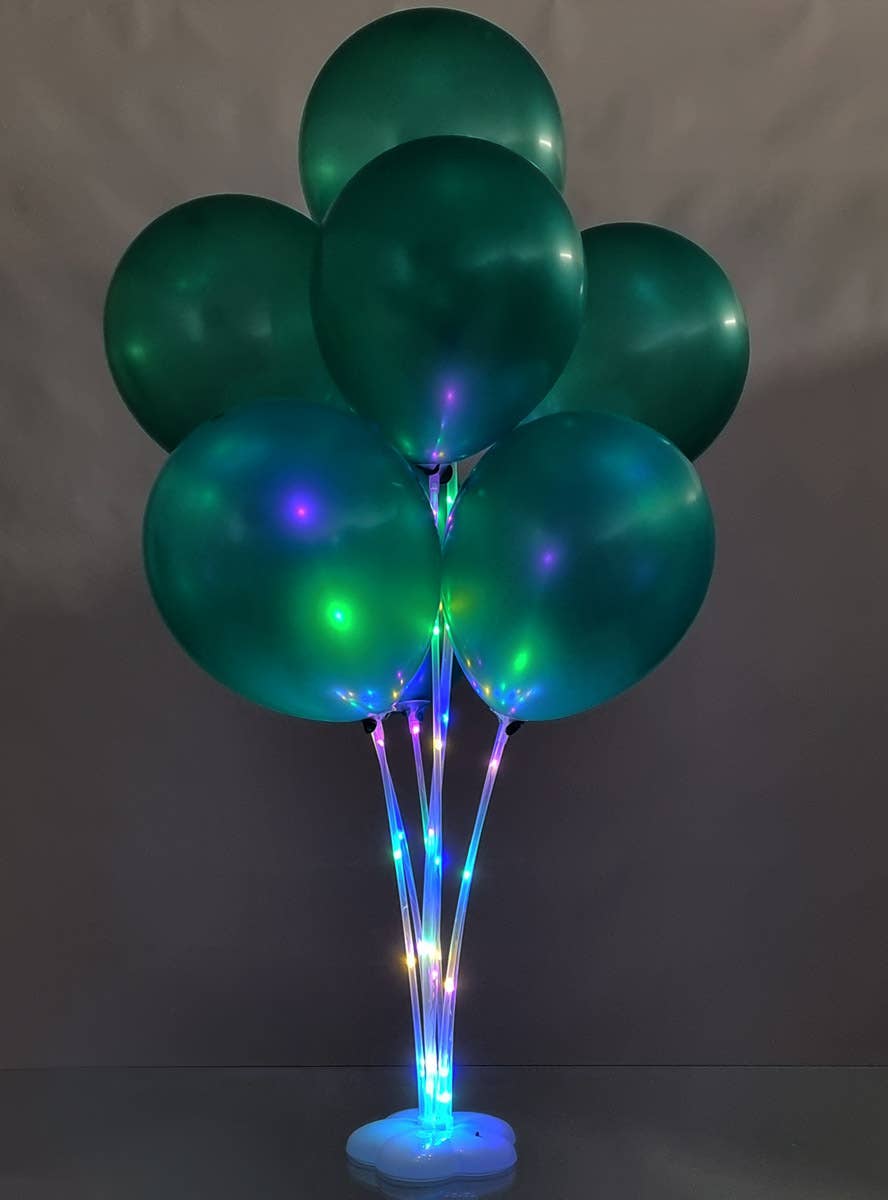 Image of Light Up 7 Piece Balloon Stand Party Decoration Kit - Alternate Image