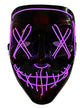 Image of Light Up Neon Pink Purge Mask Halloween Accessory - Main Image