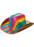 Image of Light Up Metallic Rainbow Cowboy Hat - Main Image