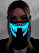 Image of Sound Activated Bloody Blue Teeth Light Up Mask - Light Up Image