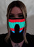 Image of Sound Activated Colourful Wave Light Up Mask - Light Up Image