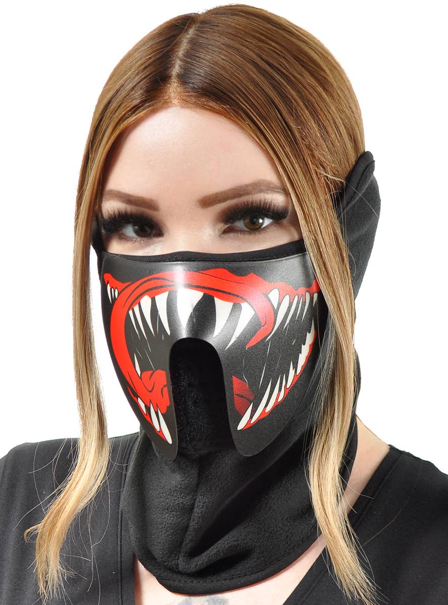 Image of Sound Activated Venomous Teeth Light Up Mask - Main Image