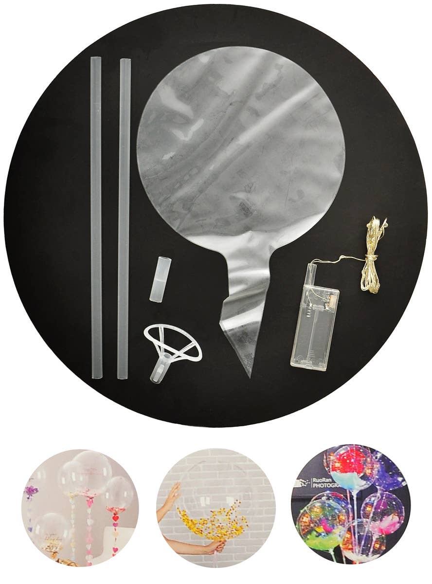 Stretchy Light Up Fillable Balloon Decoration Kit