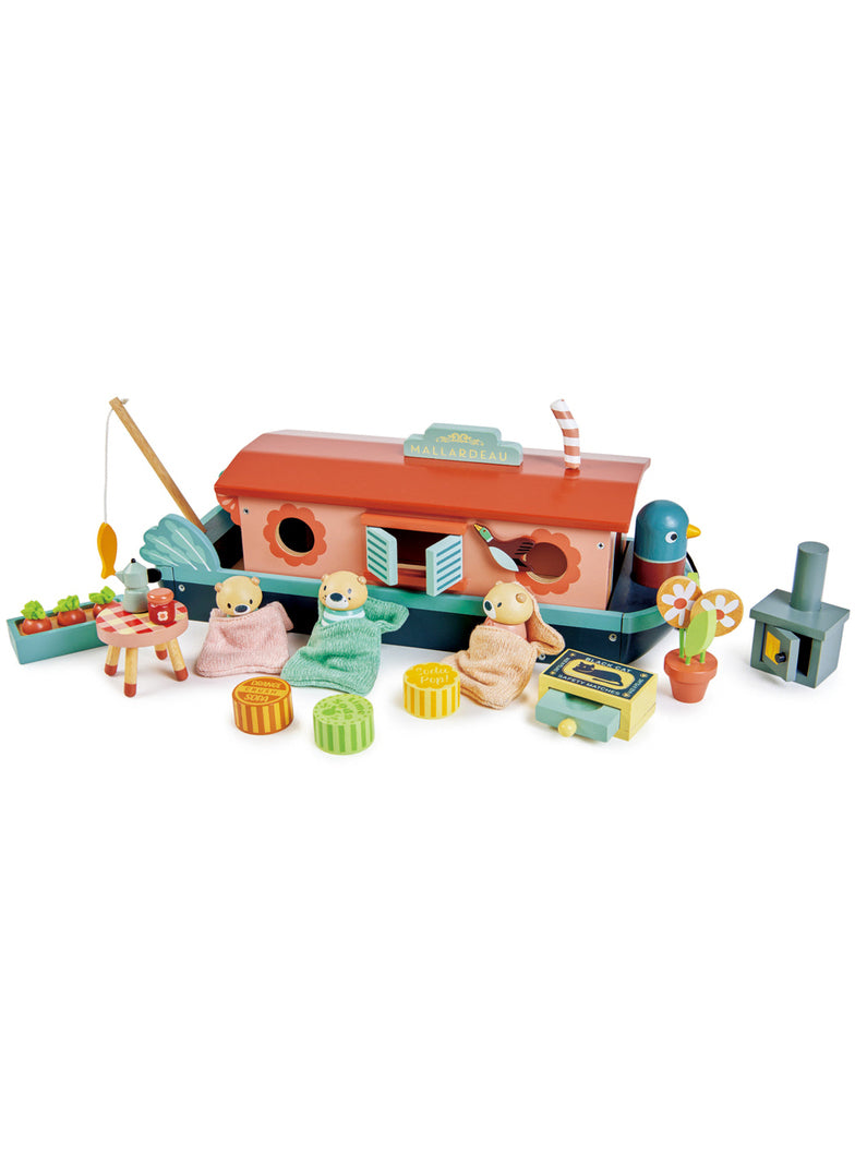 Little Otter Canal Boat Childrens Wooden Toy Set - Alternate Image