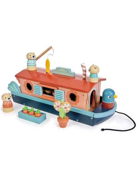 Little Otter Canal Boat Childrens Wooden Toy Set - Main Image