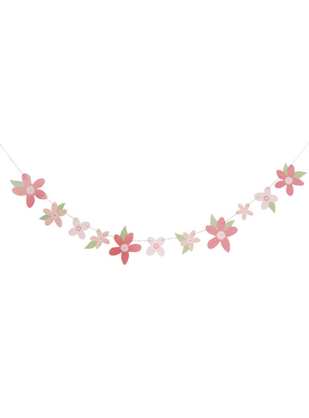 Little Princess 2m Long Pink Flower Garland - Main Image