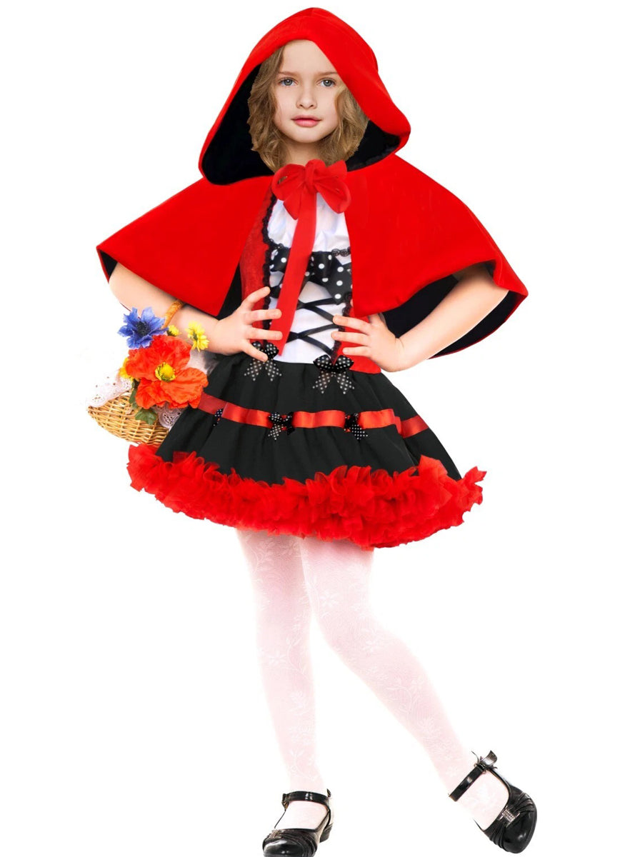 Little Red Riding Hood Girls Fairytale Costume - Main Image