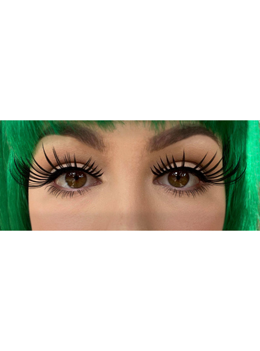 Long Black Spidery Stick On Eyelashes