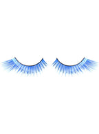 Image of Winged Blue False Eyelashes with Tinsel Highlights - Main Image