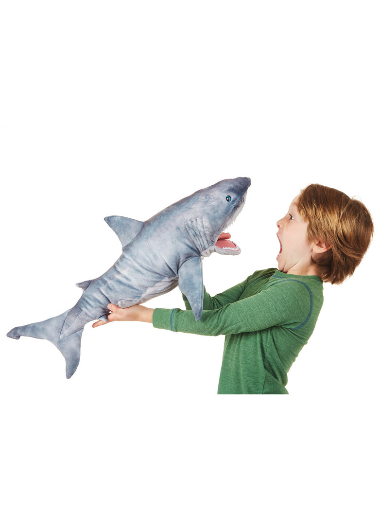 Long Great White Shark Hand Puppet - Alternate Image 3