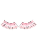 Image of Long Light Pink False Eyelashes with Silver Tinsel - Main Image