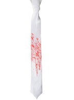 Image of Blood Splattered White Tie Halloween Costume Accessory