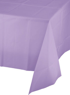 Luscious Lavender 274cm Plastic Table Cover – Main Image