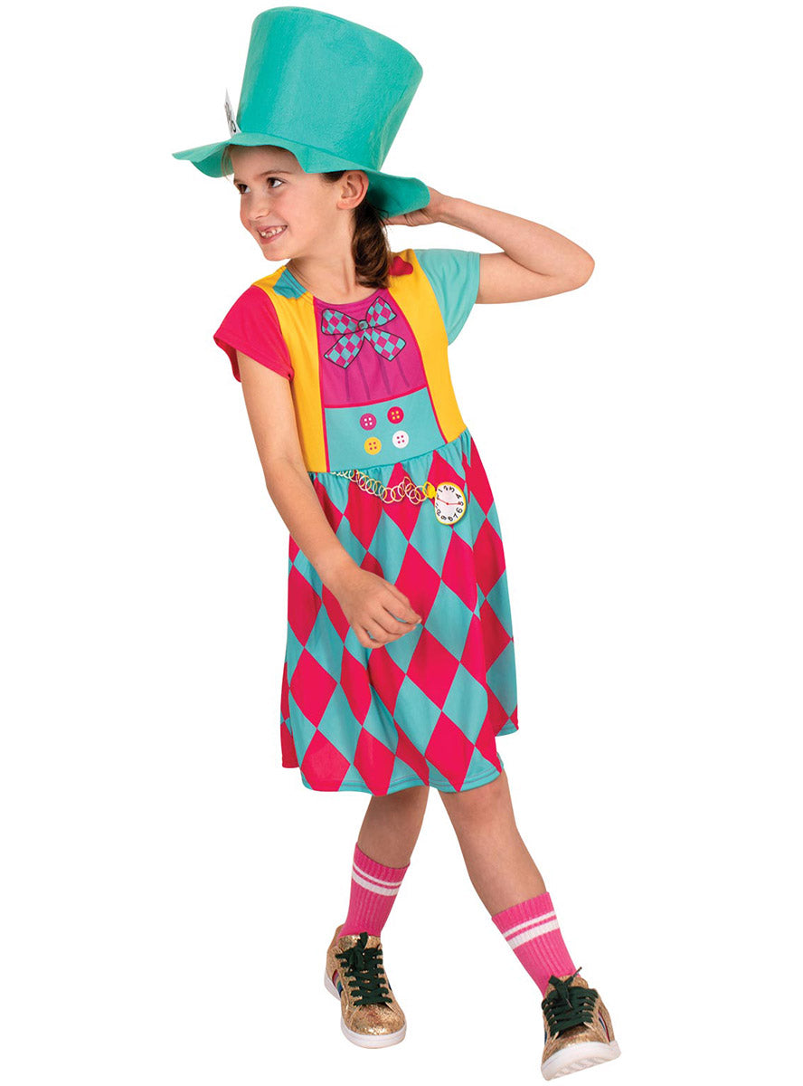 Alternate image of Classic Mad Hatter Girls Alice In Wonderland Costume