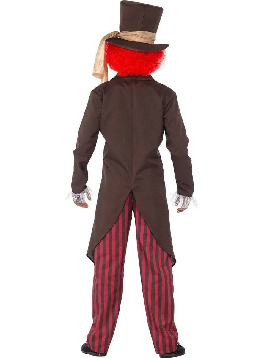 Image of Fairytale Mad Hatter Men's Fancy Dress Costume - Back Image