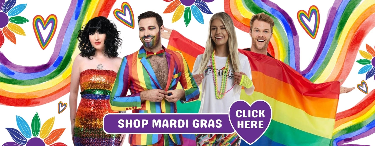 Desktop Mardi Gras Shop Now Banner