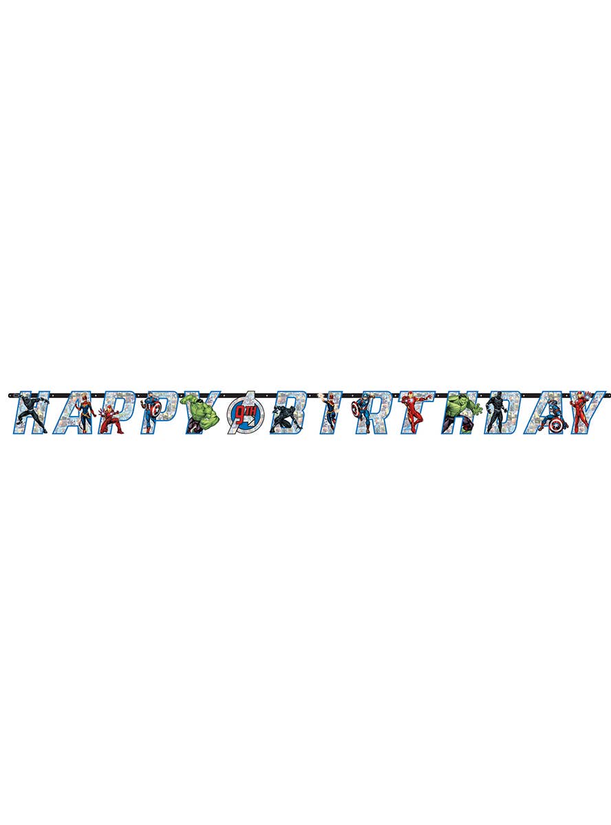 Image Of Marvel Avengers Powers Unite Birthday Banner - Main Image