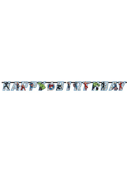 Image Of Marvel Avengers Powers Unite Birthday Banner - Main Image