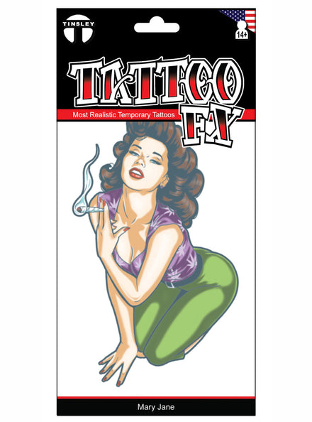 Mary Jane Realistic Temporary Tattoo - Main Image